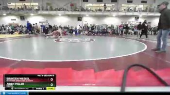 126 lbs Cons. Round 2 - Aiden Miller, Indiana vs Brayden Wessel, Red Hawk Wrestling Academy