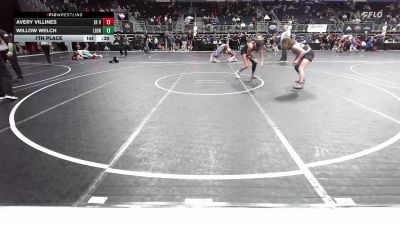 130 lbs 7th Place - Avery Villines, Jr Vikes vs Willow Welch, Lions WC