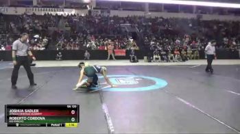 5A 120 lbs Semifinal - Joshua Sadler, Atrisco Heritage Academy vs Roberto Cordova, Rio Rancho