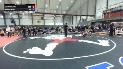 U16 FS - 138 lbs Cons. Round 3 - Liam Walter, Mat Rats Rebooted Wrestling vs Kai Osthus, Punisher Wrestling Company