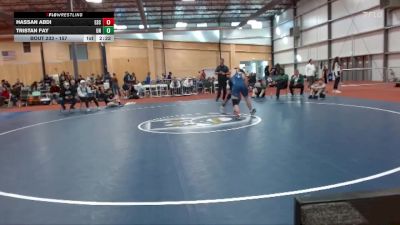 157 lbs Cons. Round 4 - Hassan Abdi, Evergreen State College vs Tristan Fay, Unattached