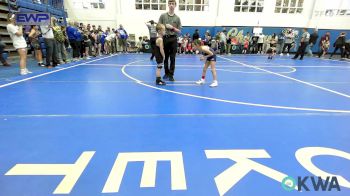 43 lbs Round Of 16 - Ember Shelton, Team Tulsa Wrestling Club vs LJ Gordon, Bridge Creek Youth Wrestling