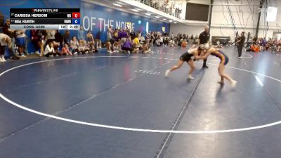 117 lbs Cons. Semi - Carissa Hersom, Wartburg vs Mia Kurth, Hawkeye Community College
