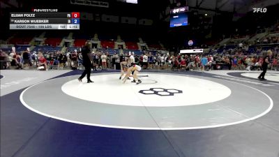106 lbs Cons. Rd Of 32 - Elijah Foltz, PA vs Karson Wuebker, IA