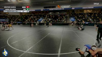 150 lbs 19th Place Match - Grayson Garcia, Aurora (Marmion Academy) vs Aiden Hellman, Don Bosco