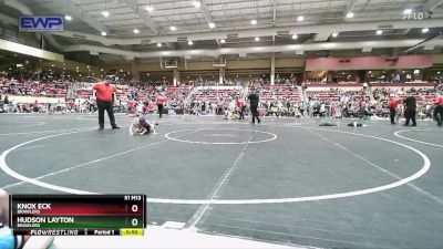 52 lbs Cons. Round 4 - Knox Eck, Brawlers vs Hudson Layton, Brawlers