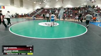 285 lbs Quarterfinal - Brannon LeMarr, Thunder Basin vs David Sandoval, Lyman