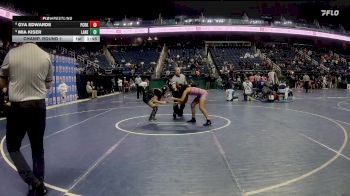 132 lbs Champ. Round 1 - Mia Kiser, Laney vs Gya Edwards, Panther Creek