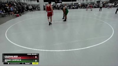 215 lbs Cons. Round 1 - Coleman Iker, Standfast Wrestling Club vs Sergio Campos Iii, Ohio