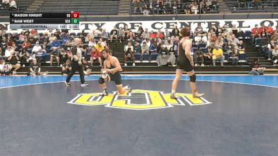149 lbs Quarterfinal - Bam West, Central Oklahoma vs Mason Knight, Drury