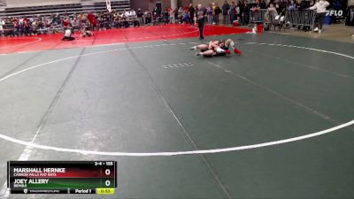 155 lbs Quarterfinal - Joey Allery, Bemidji vs Marshall Hernke, Cannon Falls Mat Rats