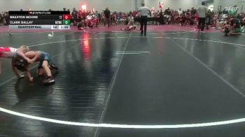 55 lbs Quarterfinal - Clark Ballay, McMinn Tribe Wrestling Club vs Braxton Moore, Team Zapas