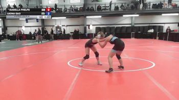 114 lbs Consolation - Isabella Phelps, Sidney Sabers vs Leona Gao, BTS- Brooklyn Technical