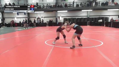 114 lbs Consolation - Isabella Phelps, Sidney Sabers vs Leona Gao, BTS- Brooklyn Technical