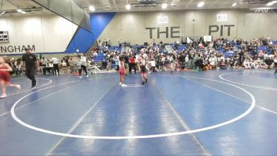 60 lbs Round 2 - Jayzie Whitford, Team Pride Academy vs Hazel Willoughby, Soaring Eagle Wrestling Club