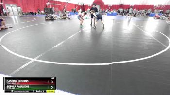 145 lbs Round 2 (6 Team) - Cassidy Higgins, Team Gold vs Sophia Paulson, Team Pink