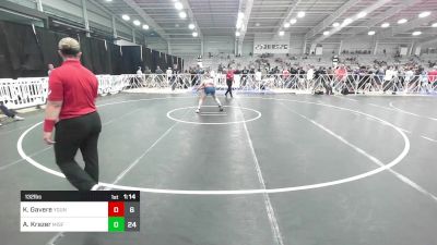 132 lbs Semifinal - Kiiaana Gavere, Young Guns - Quad Cities vs Aubre Krazer, Misfits Girls Wrestling