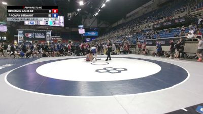 150 lbs Cons. Sub-rd Of 32 - Benjamin Aguilar, Virginia vs Roman Stewart, Missouri
