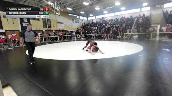 157 lbs Quarterfinal - Colten LaBrecque, Fairfield Prep vs Em'rick Henry, Danbury