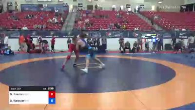 86 kg Consolation - Nick Reenan, Wolfpack Wrestling Club / TMWC vs Owen Webster, Gopher Wrestling Club - RTC