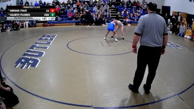 100 lbs Quarterfinal - Abigail Falk, Fort Leboeuf Hs vs Julieth Flores, Connellsville