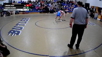 100 lbs Quarterfinal - Abigail Falk, Fort Leboeuf Hs vs Julieth Flores, Connellsville