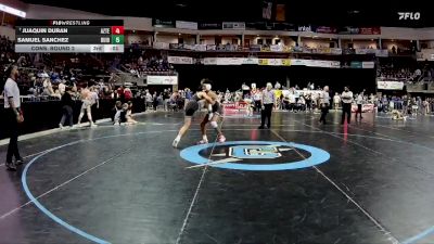 4A 139 lbs Cons. Round 2 - Ansel Salaz, Belen vs Shane Saucedo, Miyamura