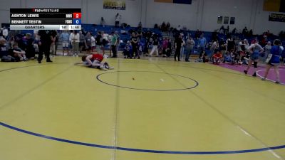 132 lbs Quarters - Ashton Lewis, Middleton Wrestling Club vs Bennett Testin, Fighting Squirrels Wrestling Club