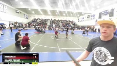 190 lbs 3rd Place Match - Nathan Kim, Thunder Beckman vs Ricardo Alonso, Downey Highschool Wrestling