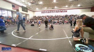 66 lbs Rr Rnd 2 - Levi Maschino, Kingfisher YellowJackets vs Maxwell McConnell, Newkirk Takedown Club