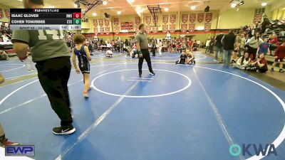 70 lbs 3rd Place - Isaac Glover, Brushy Wrestling Club vs Cohen Tonubbee, Chandler Takedown Club