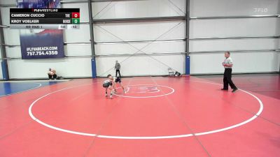 56 lbs Rr Rnd 1 - Cameron Cuccio, The Shop 814 vs Kroy Voelker, Iron Horse