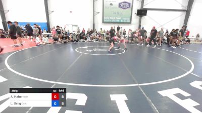 36 kg Semifinal - Avery Haber, Wyoming SEM Women vs Lanaia Selig, Charlies Angels- Pink