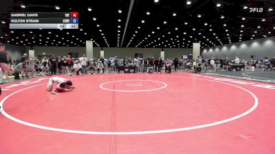 132 lbs Cons. Semis - Gabriel Davis, Tough N Technical vs Kolton Strain, Lost City Wrestling Club