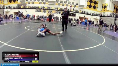 90 lbs Round 1 - Aleena Morris, Solid Tech Wrestling Club vs Kimberly Moulton, Indiana