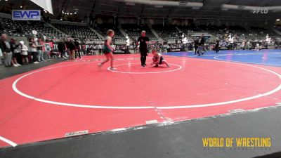 115 lbs 5th Place - Carleigh Clark, BullTrained vs Ariel Biggs, Jackson County Wrestling Club