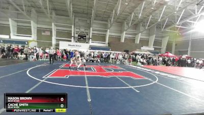 98 lbs Cons. Round 5 - Mason Brown, Bear River vs Cache Smith, Bear River