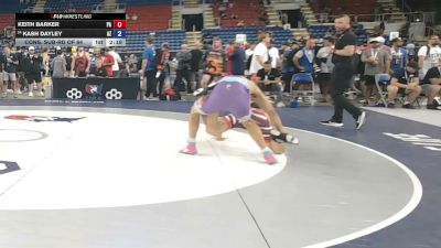 190 lbs Cons. Sub-rd Of 64 - Keith Barker, Pennsylvania vs Kash Dayley, Arizona
