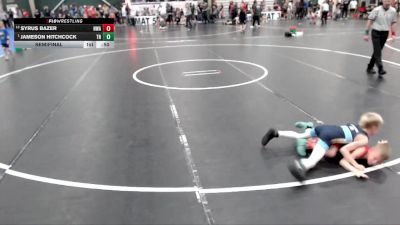 52 lbs Semifinal - Jameson Hitchcock, Top Notch vs Syrus Bazer, Nebraska Wrestling Academy