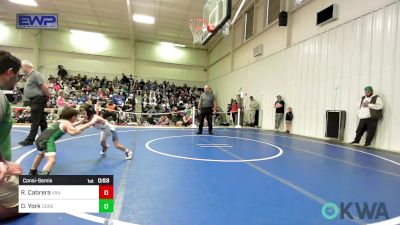 40 lbs Consolation - RORY Cabrera, Van Buren Matdawgs vs Dawson York, Gore Pirates Youth Wrestling