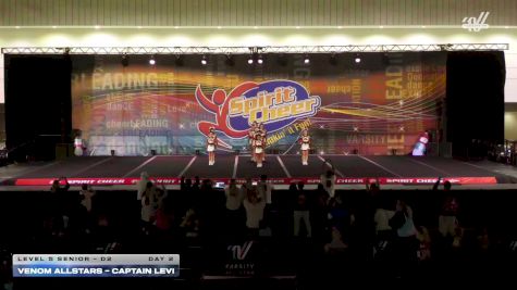 Venom Allstars - Captain Levi [2025 L5 Senior - D2 Day 2] 2025 Spirit Cheer Dance Grand Nationals & Cheer Nationals