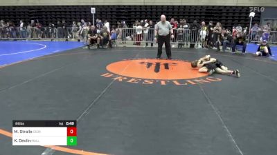 66 lbs Consi Of 8 #1 - Mason Straile, Cedar Grove, NJ vs Keir Devlin, Mullica Hill, NJ