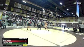 120 lbs Cons. Round 2 - John Quiroz, Liberty (Wichester) vs Luke Black, Temecula Valley