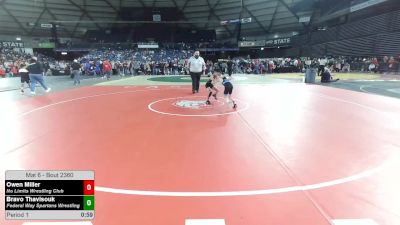63 lbs Cons. Quarters - Owen Miller, No Limits Wrestling Club vs Bravo Thavisouk, Federal Way Spartans Wrestling
