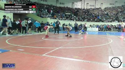 110 lbs Round Of 32 - Westin Dillingham, Elgin Wrestling vs Valentino Ala Torre, Enid Junior High