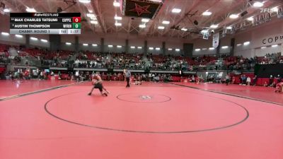 190 lbs Champ. Round 1 - Austin Thompson, Wolfforth Frenship vs Max Charles Tatsumi, Coppell