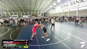 200 lbs Semifinal - Rodney Sabin, Uintah Wrestling vs James Cornpeach, Cougars Wrestling Club