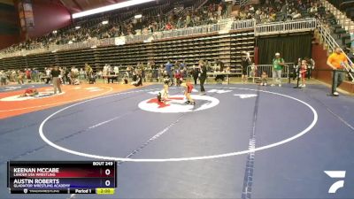 62 lbs Cons. Round 2 - Keenan McCabe, Lander USA Wrestling vs Austin Roberts, Gladiator Wrestling Academy