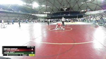 106 lbs Quarterfinal - Brycen Dawley, Mat Demon Wrestling Club vs Layne Swift, Thunder Mountain Wrestling Club