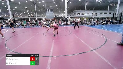 134 lbs Semifinal - Mason Hawk, Revival Orange vs Brayden Evis, Centurion